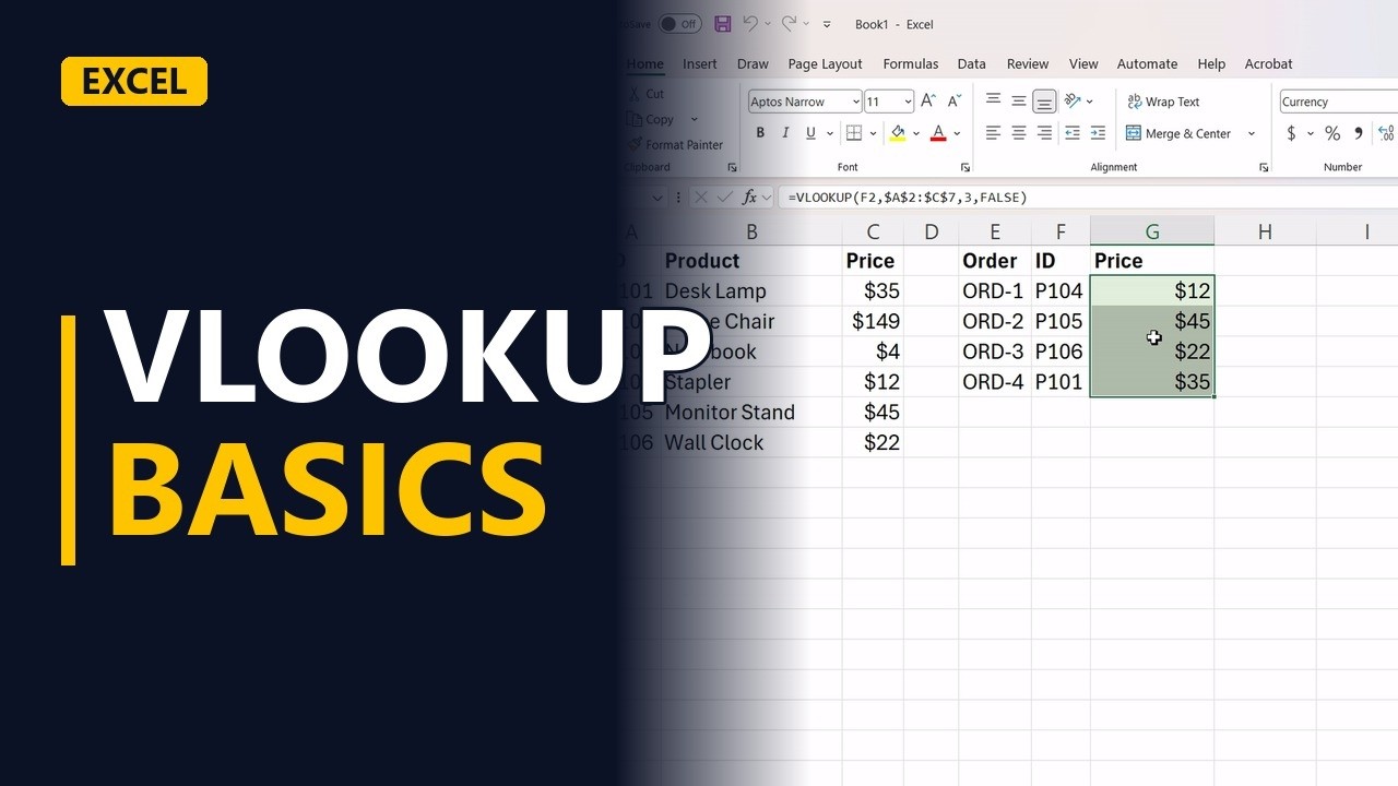 How to Use VLOOKUP in Excel (Step by Step for Beginners)