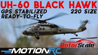 Rotorscale UH-60 Black Hawk 220 Size GPS Stabilized RTF Helicopter | Motion RC screenshot 1