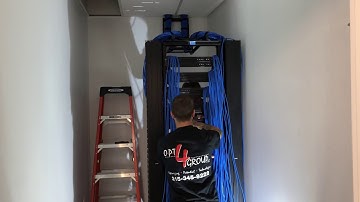 Cat6 and OM3 fiber terminations in MDF and IDF