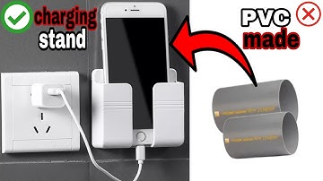 How To Make Mobile Charging Stand At Home From PVC Pipe | Mobile Charging Holder #chargingholder