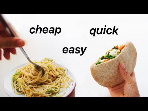 Quick Meal Ideas for Students! healthy, vegan