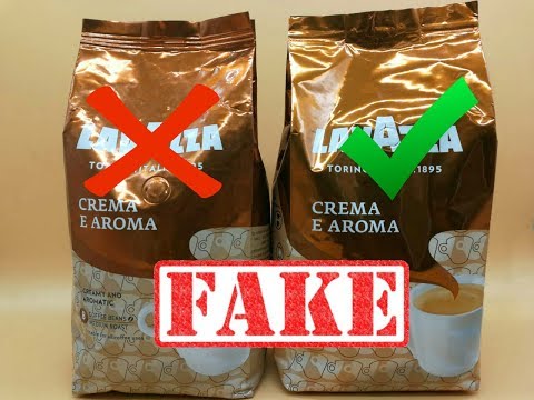 Кофе Lavazza Crema E Aroma, Как отличить подделку от оригинала.