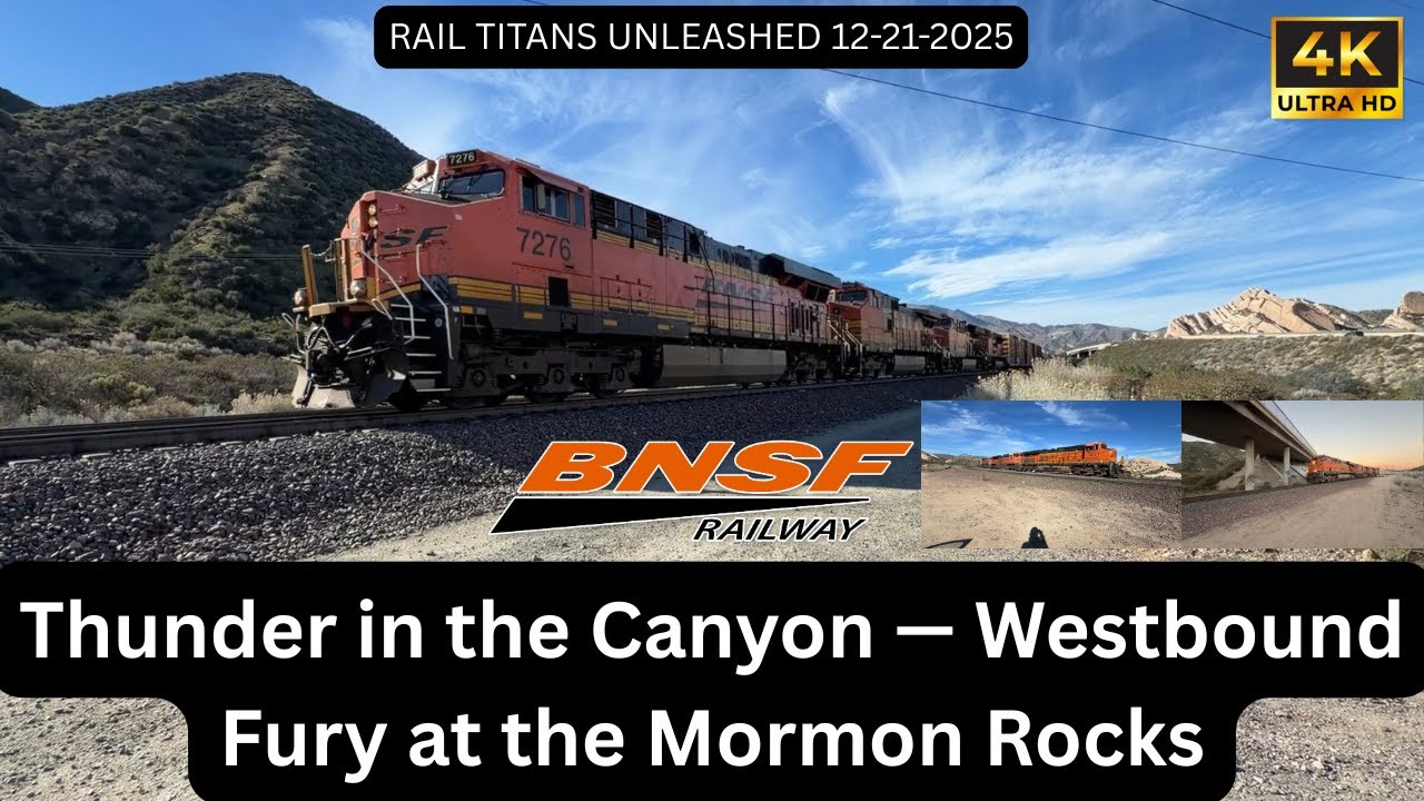 Three Trains, One Day — Stunning Cajon Pass Railroading at Mormon Rocks ...