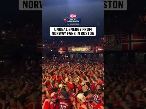Norway fans are ready to face France in Boston 🇳🇴