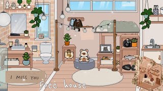 FREE HOUSE DESIGN AESTHETIC |COMO DECORAR LA CASA INICIAL GRATIS | TOCA LIFE WORLD | SPEED BUILD?