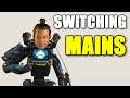so we decided to switch mains for a day in apex legends...