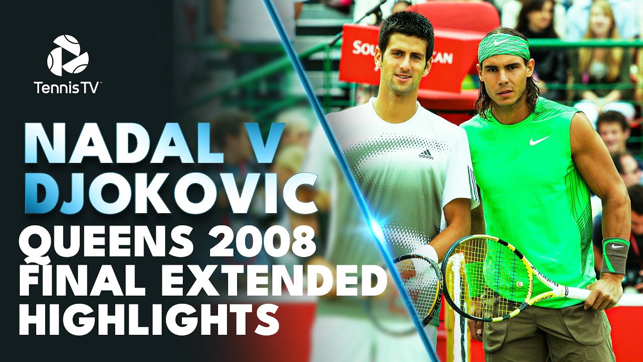 When Nadal and Djokovic Met In The Queens Final! 🤝 Queens 2008 Final Extended Highlights
