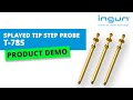Ingun  step probe with splayed tip t785