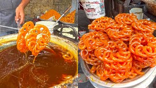 Street Jalebi Making on Indian Streets | Traditional Sweets Making | Jalebi Recipe