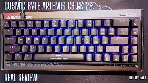 Real Review Cosmic Byte CB GK 23 Artemis RGB Wired Mechanical Keyboard. Software Link Below | Part 1
