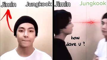 BTS V chooses Jimin over Jungkook ft. Jungkook’s reaction 😡😡 #shorts