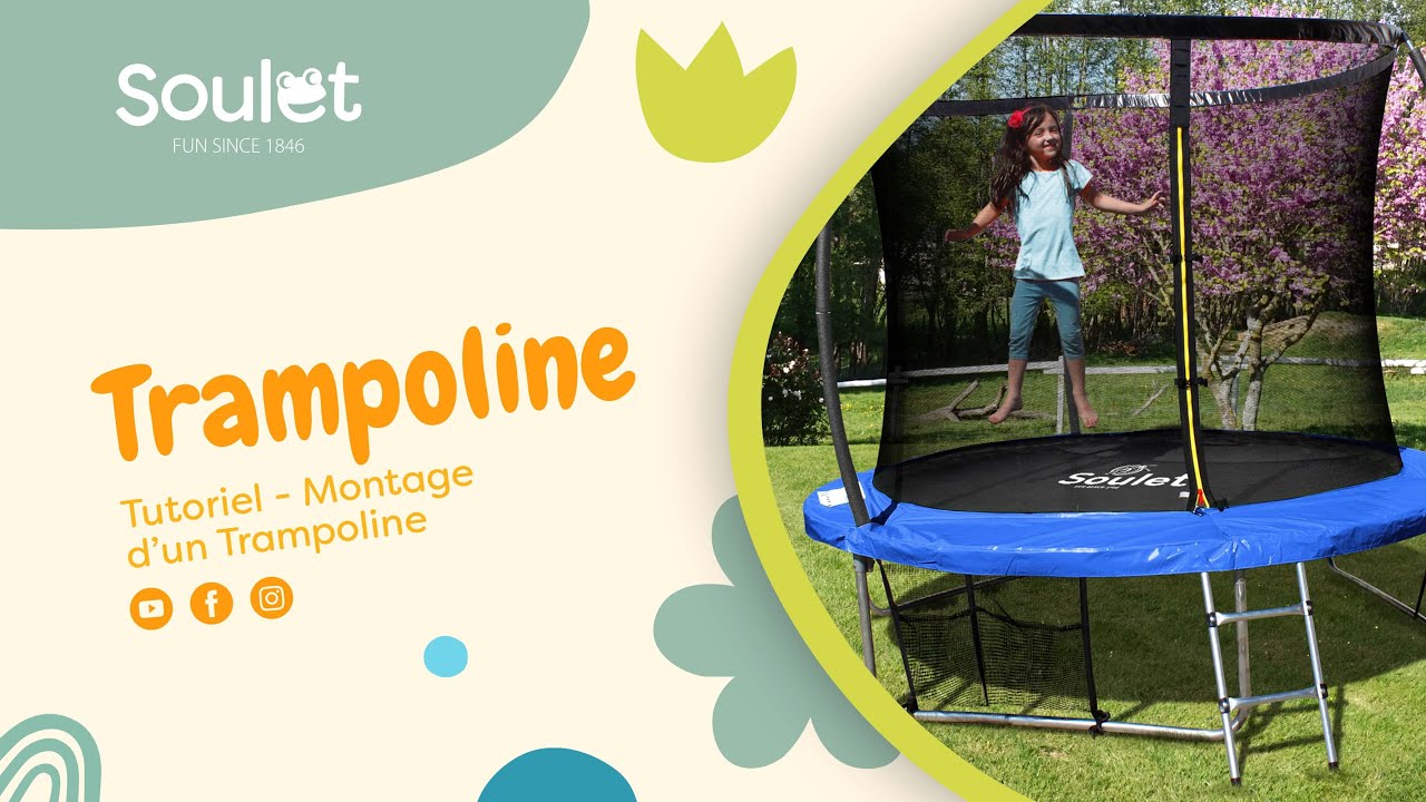 Trampoline extérieur 4,27m pour enfants et adulte - Soulet