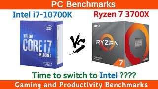 Intel i7 10700K vs Ryzen 7 3700X Benchmarks