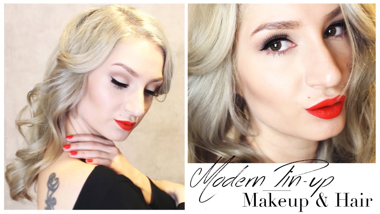 Modern Pin-up Makeup and Hair Tutorial