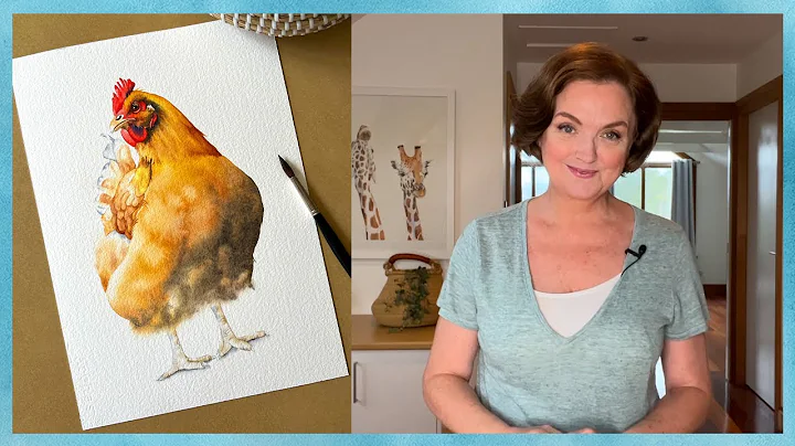 Watercolor Chicken: Planning Before Painting