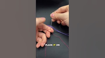 If the thread is too thick to fit through the needle, here