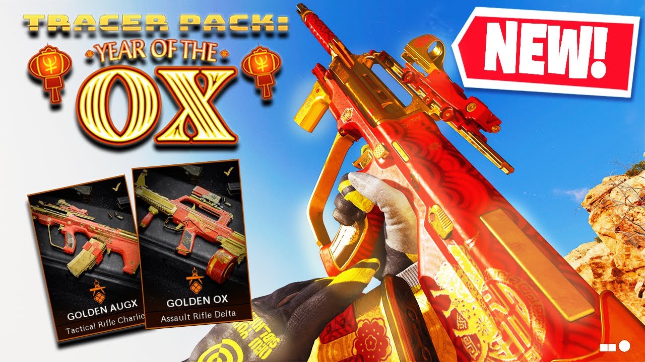 THE NEW AUG "GOLDEN AUGX" GOLDEN TRACER PACK in COLD WAR (Tracer Pack: Year of the Ox BUNDLE!)