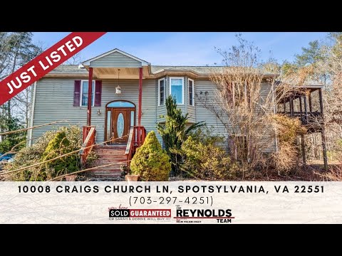 10008 Craigs Church Lane, Spotsylvania, VA home video tour