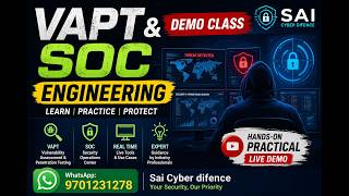 💻 VAPT & SOC Engineering Course Demo | Real-Time Practical Training