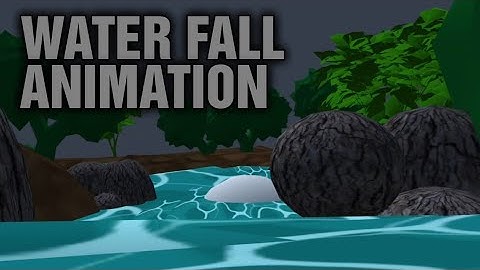 Water fall animation with smartphone/prisma 3d/#techuntertales