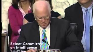 Senator Chambliss Questions Panel at Senate Intelligence Hearing