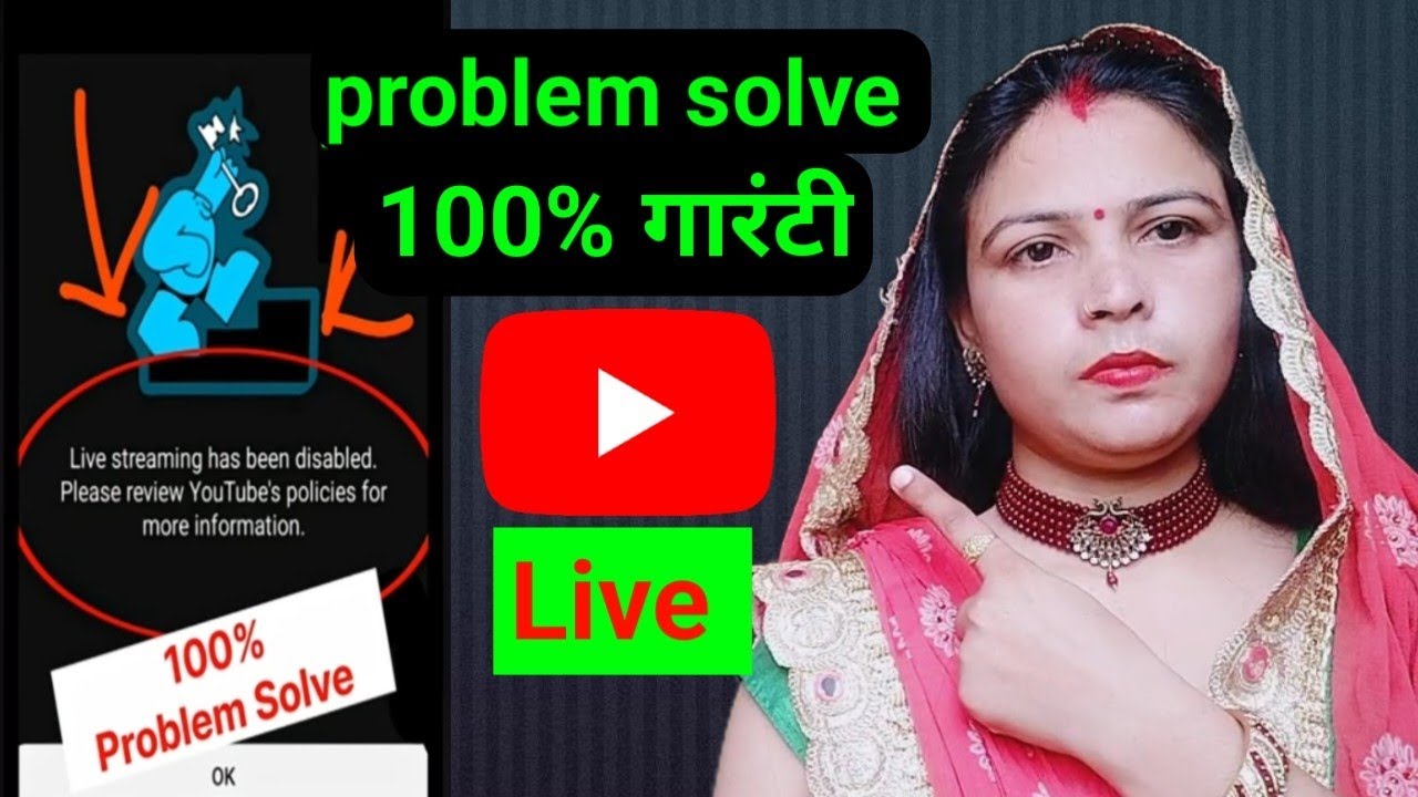 Live streaming has been disabled please review YouTube policies for more information 