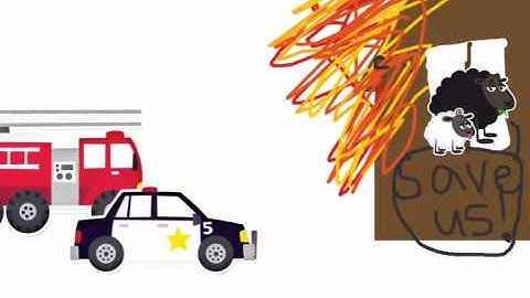 Fire Fire!  (Created in "Draw and Tell" iPad app)