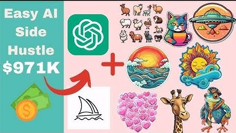 This Easy Al Side Hustle Generates $971K! (Step by Step Guide)| Growing Your Online Sticker Business