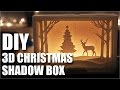 How To Make A DIY 3D Christmas Shadow Box Card
