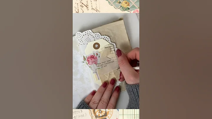 Create the first page in a #junkjournal with me | #JunkJournalJuly