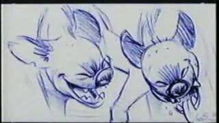 (1993) Lion King pencil test: Elephant Graveyard