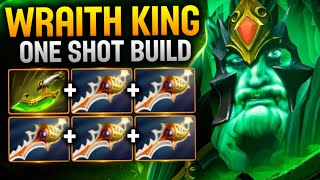 x5 Divine Rapier Wraith King One Shot Build 36 Kills | Dota 2 Gameplay