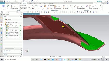 How to create B Surface from A surface  in UGNX - B Pillar Part 03