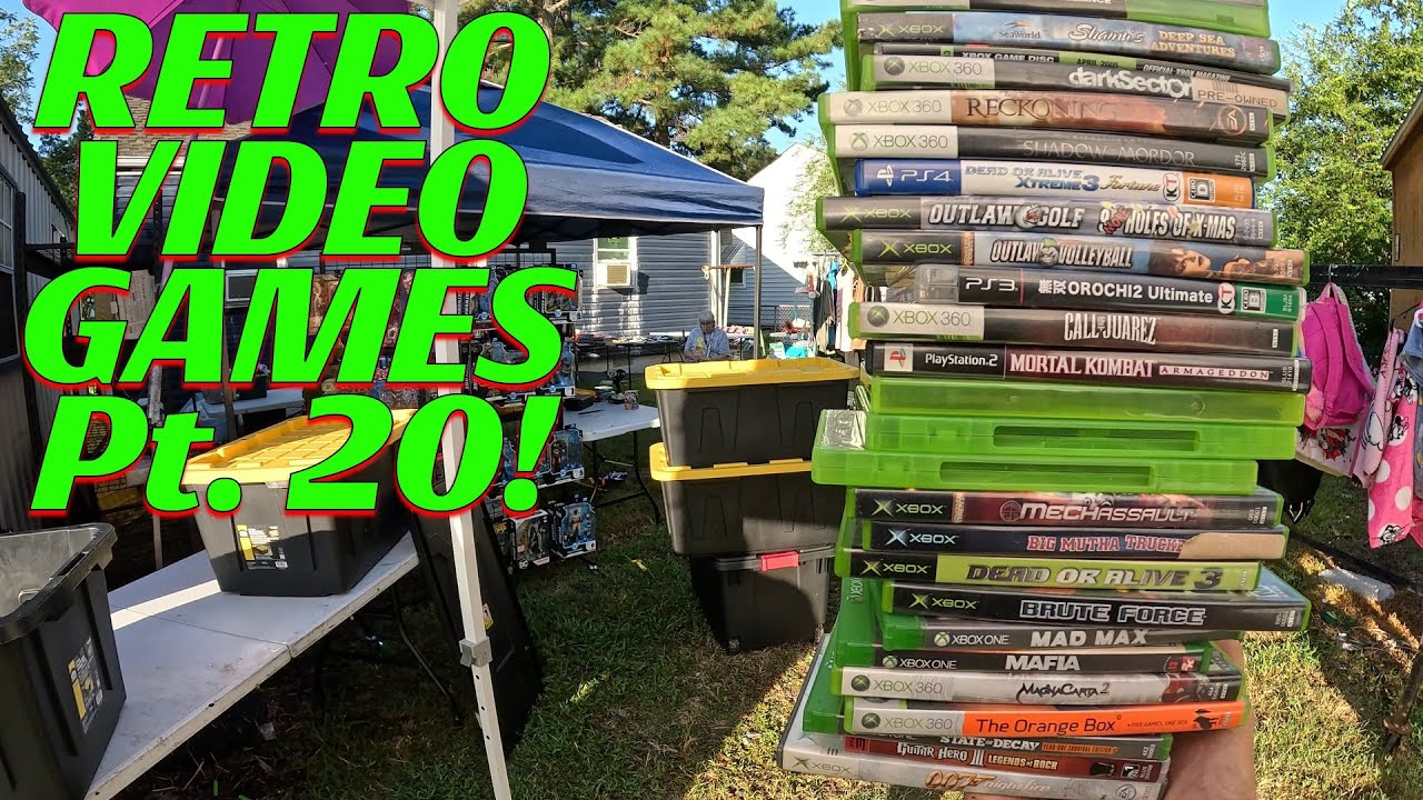 So Many Original Xbox 360 Games at one Yard Sale!! Xbox 360 and PlayStation! Rare Video Games!!!