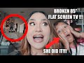 My Daughter *BROKE the TV* Prank on DAD!! - Best Prank EVER