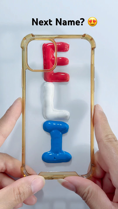 Satisfying Phone Case with Your Beautiful Name ✨🤩 #satisfying #artwork #name #shorts