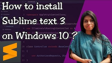How to install Sublime text 3 on Windows 10 (2020)