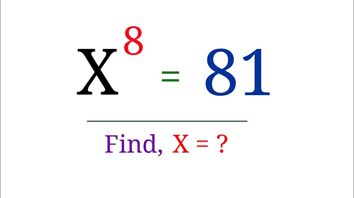 Maths Olympiad Problem | An Exponential Equation | Find the value of x .