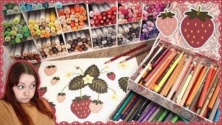 Strawberries in Pencil &amp; Marker - LIVE!