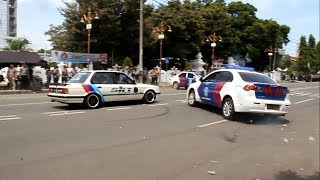 Ngepot mobil polisi tangkap penjahat di cirebon