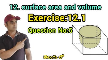(5) A hemispherical depression is cut out from one face of a cubical wooden block such that ....