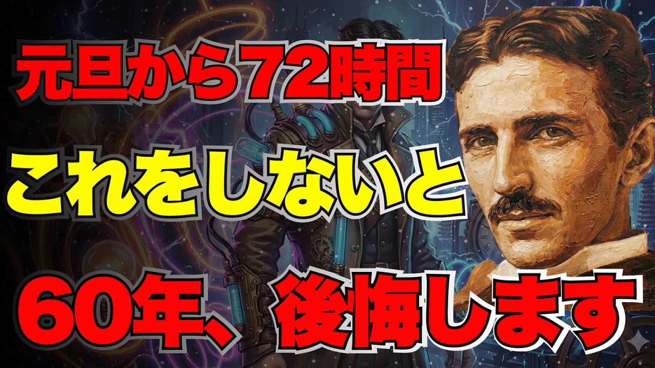 【※1％しか知らない】2026年元旦、「決める」だけで宇宙は動き出す。努力なしで現実が書き換わる「観測者の理論」｜ニコラ・テスラ｜量子力学｜引き寄せ