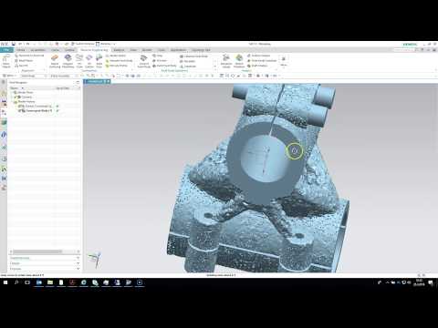 NX CAD STL tiedoston muokkausta Reverse Engineering työkaluilla