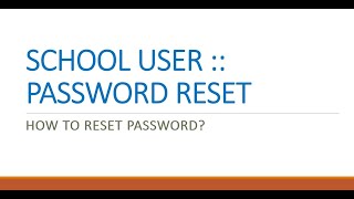 NBSE - School Users :: How to Reset/Recover Password