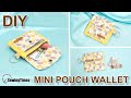 DIY MINI PURSE WALLET | Wallet with 4 pockets inside | Cute Zipper Pouch Bag Tutorial [sewingtimes]