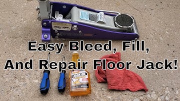 How to Repair A Broken Floor Jack That Won
