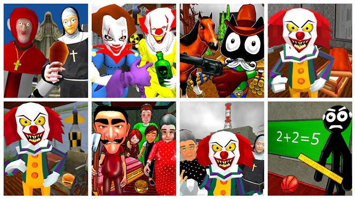 Caught Scene Battle - Neighbor Clown+Neighbor Secret Family+Neighbor Stikman & More