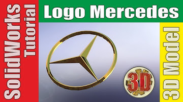SolidWorks 3D: How to make a Mercedes logo in three minutes