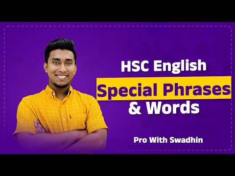 Special Phrases & Words | HSC English | Pro With Swadhin
