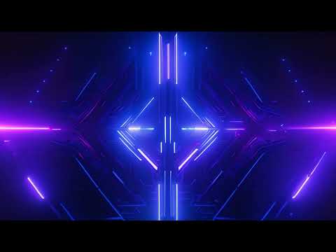 Futuristic abstract background with glowing geometric shapes. 3d rendering,